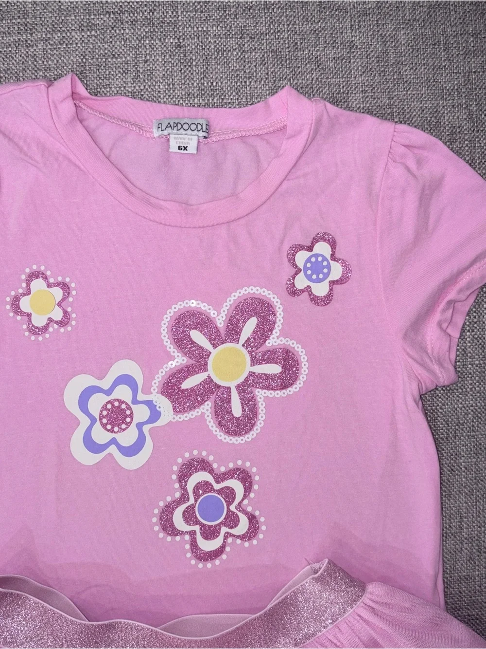 Flapdoodles 6x T-shirt and Tutu Skirt EUC